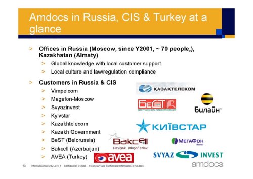 Raphael Charit, Amdocs Russia, CIS & Turkey, " 4G:    BSS/OSS.   4G   "