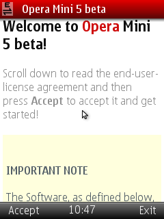 Opera Mini 5:     