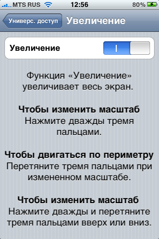 Скриншоты настроек Apple iPhone 3G S