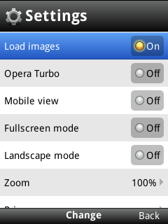   Opera Mobile 10