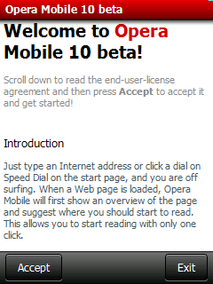   Opera Mobile 10 beta   Windows Mobile