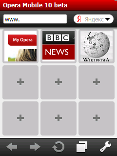   Opera Mobile 10 beta   Windows Mobile