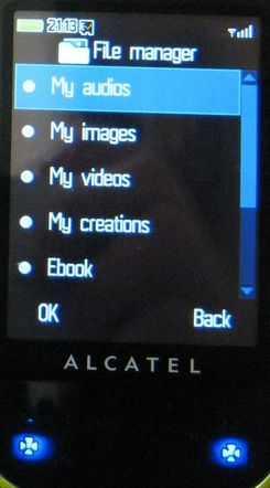 Alcatel OT-708 Mini