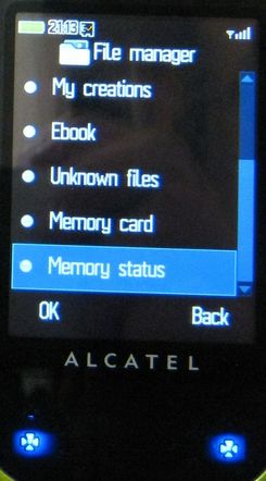 Alcatel OT-708 Mini