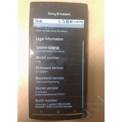 Sony Ericsson Xperia X12 Anzu