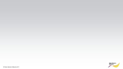    Nokia Siemens Networks   2011.  2