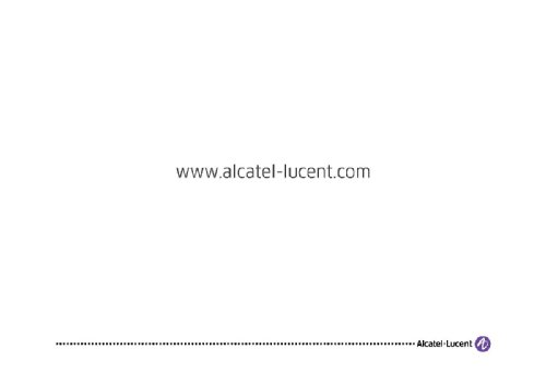  , ". , , ". Alcatel-Lucent