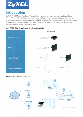 Quick Sales Guide. ZyXEL & LTE