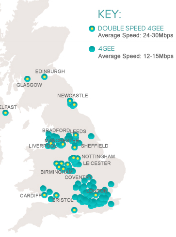   LTE  UK - EE   