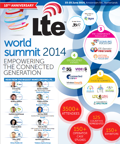 LTE world summit 2014 - 23-25  2014  