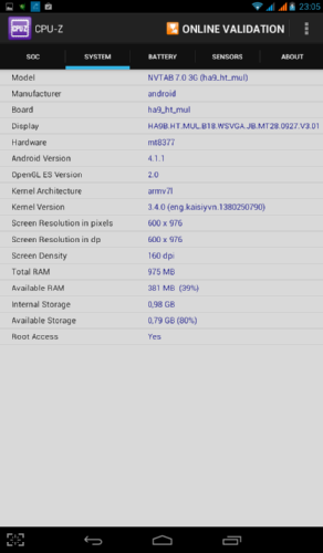 SUPRA NVTAB 7.0 3G:    GPS-