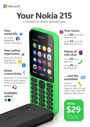 Microsoft  CES 2015:   Nokia 215