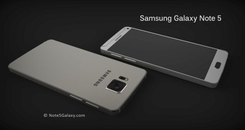  Rumors: Render Samsung Galaxy Note 5 showed 4K display and casing made of metal and glass 