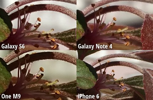 Comparison Camera Samsung Galaxy S6, HTC One M9, Galaxy Note iPhone 4 and 6 
