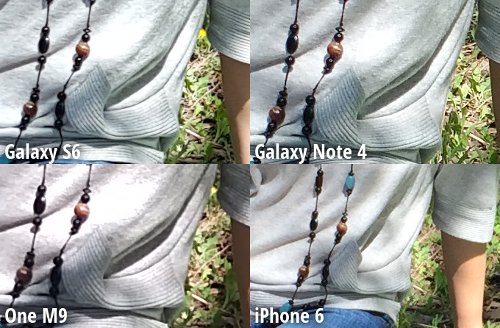  A comparison of the cameras Samsung Galaxy S6, HTC One M9, Galaxy Note 4 and iPhone 6 