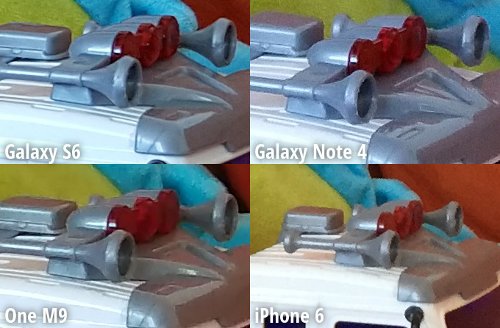 A comparison of cameras Samsung Galaxy S6, HTC One M9, Galaxy Note iPhone 4 and 6 