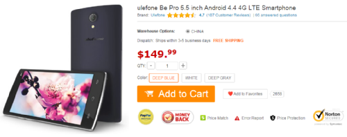 Ulefone Be Pure:       2015 ?