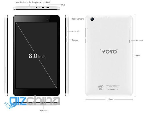 : Voyo WinPad A1 Mini  8      (Windows 8.1 + Android 4.4)  $120