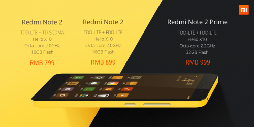 : Xiaomi Redmi Note 2  Xiaomi Redmi Note 2 Prime.    800 