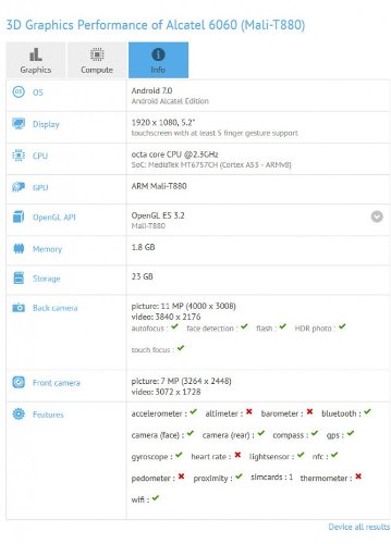 :  GFXBench     Alcatel Idol 5