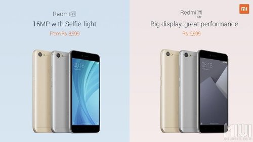 : Xiaomi  Redmi Y1  Redmi Y1 Lite