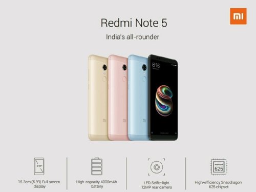 :  Xiaomi Redmi Note 5  Redmi Note 5 Pro    