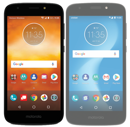 :    Moto E5, E5 Play, E5 Plus