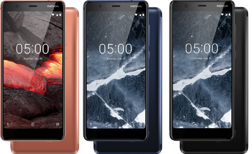 :  Nokia 5.1, Nokia 3.1  Nokia 2.1