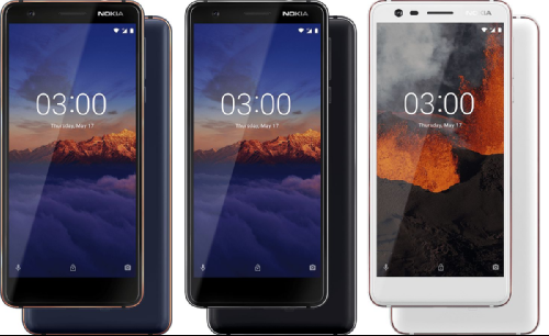 :  Nokia 5.1, Nokia 3.1  Nokia 2.1