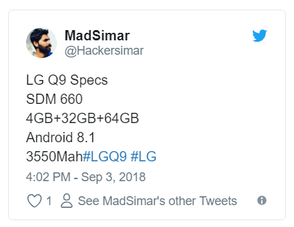 : LG Q9   