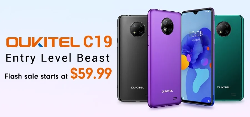 : Oukitel C19    $59,99