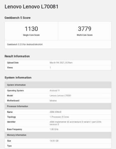 :   Lenovo  16     Geekbench