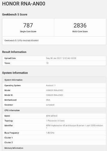 : Honor 50     