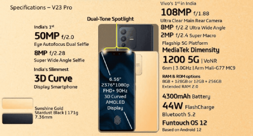 : Vivo V23  V23 Pro  