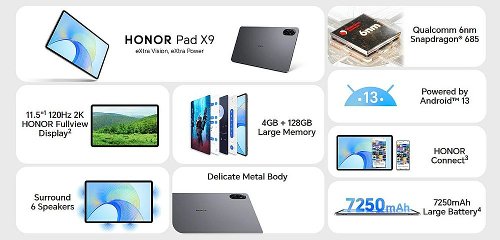 : Honor Pad X9  11,5- 120    6 