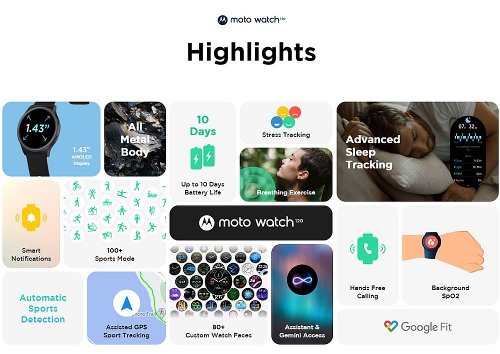 :  Moto Watch 120     AMOLED-