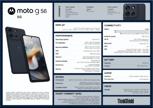 : Moto G56    