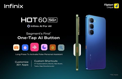 : Infinix Hot 60 5G +   One-Tap AI Button