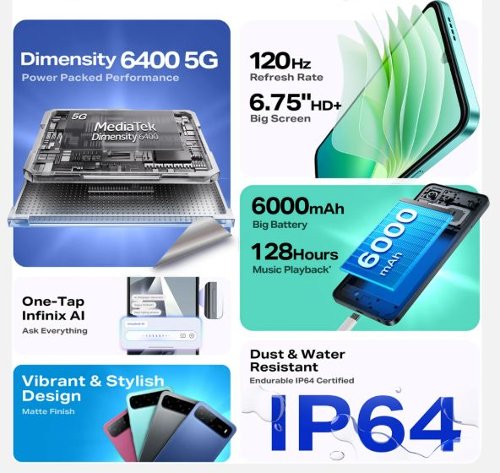 : Infinix Hot 60i 5G     16 