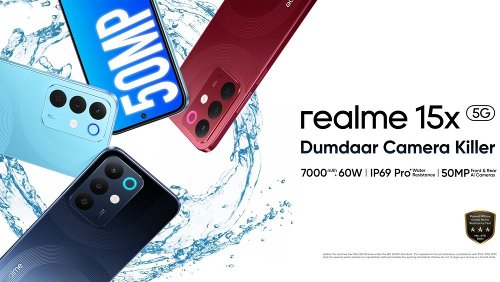 : Realme 15x   "IP69 Pro"  