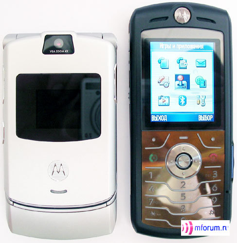    Motorola SLVR L7:   