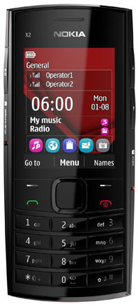 Тачскрин (сенсор) для Nokia X2 Dual (черный) купить в Москве по цене рублей