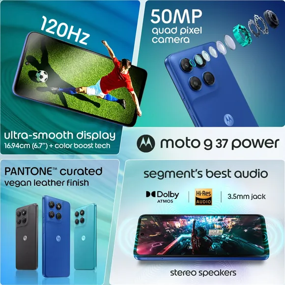 ������: Moto G37 � G37 Power � Dimensity 6400, 7000 ��� � Android 16 �� 145 ��������
