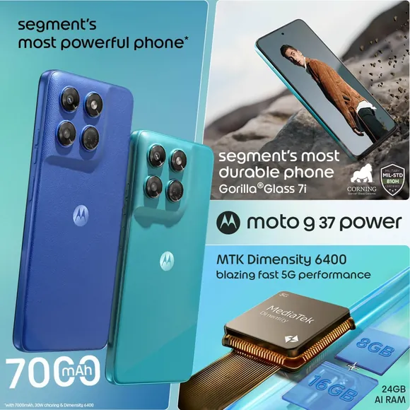 ������: Moto G37 � G37 Power � Dimensity 6400, 7000 ��� � Android 16 �� 145 ��������