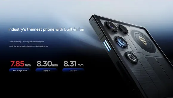 ������: Nubia RedMagic 11 Air � ����� ������ � ���� ������� ������� � ������������ � �������� �� 7000 ���